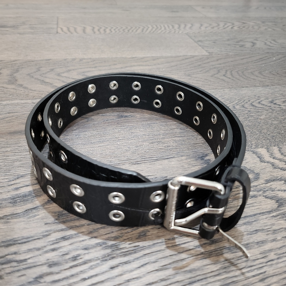 AllSaints Leather Grommet Belt